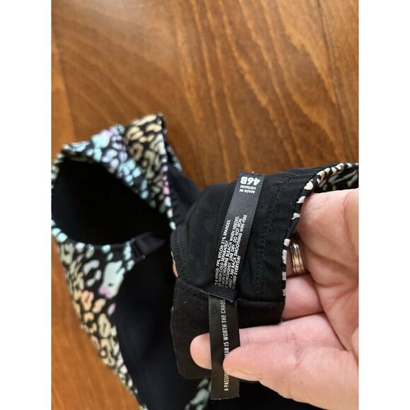 Torrid Curve Womens Balconette Lightly Bra Animal Print Rainbow Wireless 46B - Picture 5 of 7